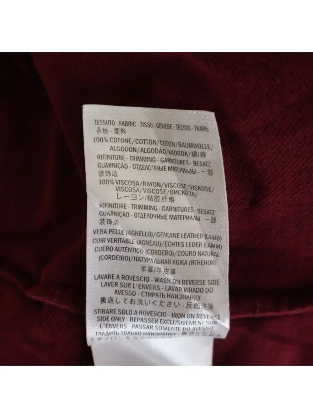 Gucci Polo Shirt Short Sleeve Burgundy